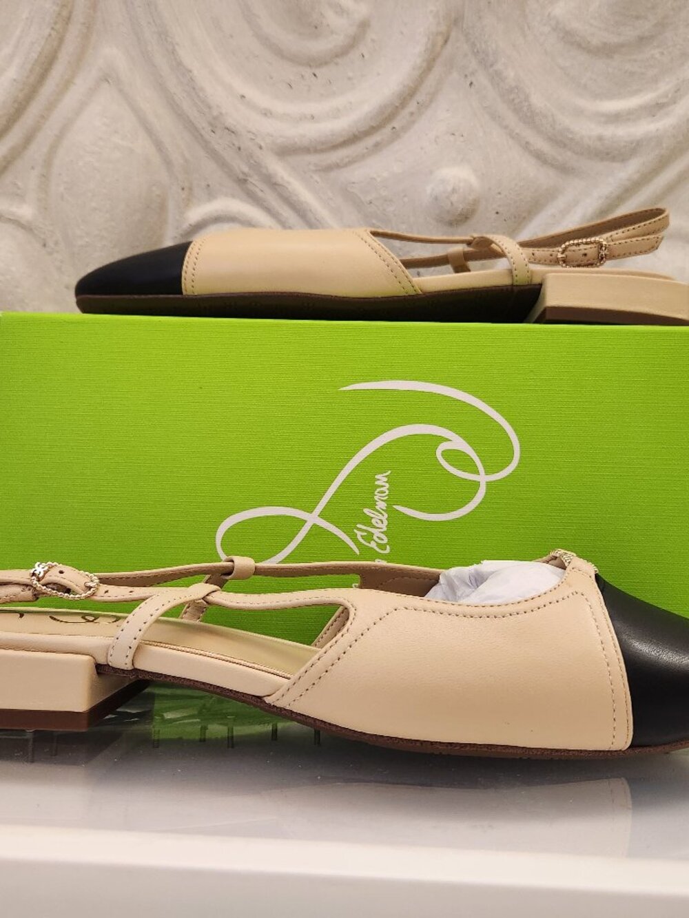 Sam Edelman "Kara 2" Leather Slingbacks. NIB. Size 8